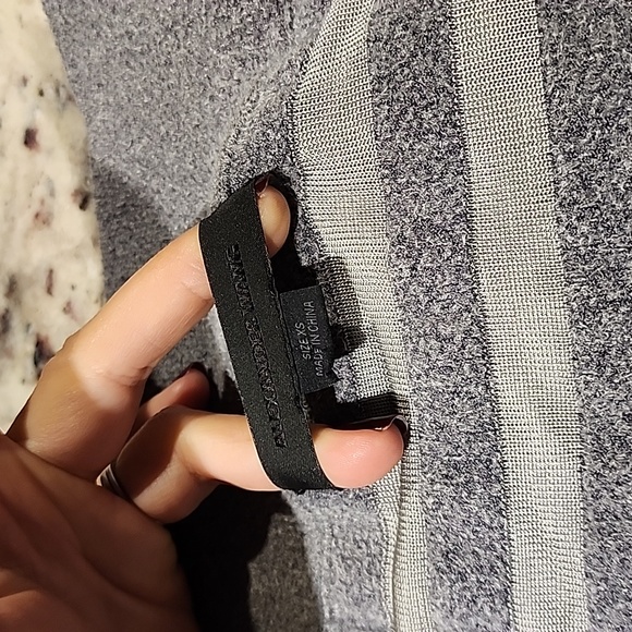 Alexander Wang Bodycon Skirt Engineered Stripe Grey XS - Picture 6 of 9